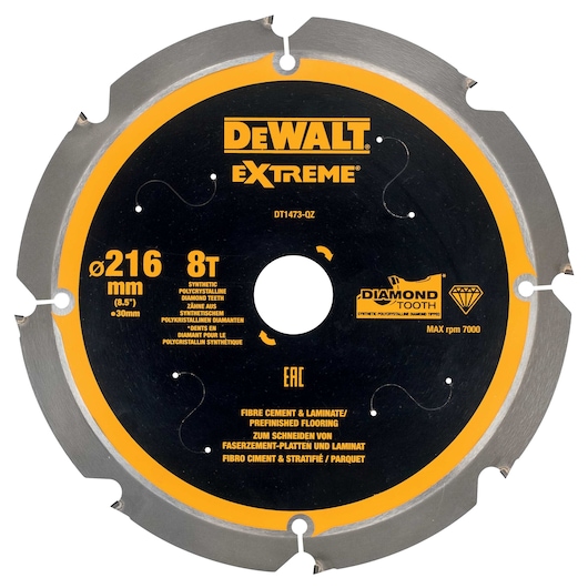 EXTREME® 216mm x 30mm 8T PCD Multi-Material Circular Saw Blade