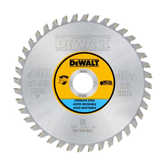 140mm x 20mm 40T Stainless Steel Circular Saw Blade
