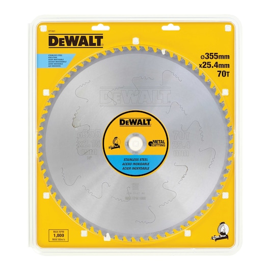 355mm x 25.4mm 70T Stainless Steel Circular Saw Blade