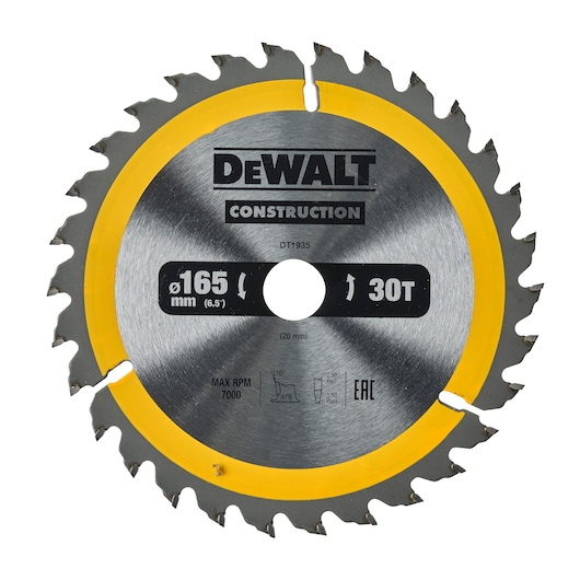 165mm x 20mm 30T Circular Saw Blade
