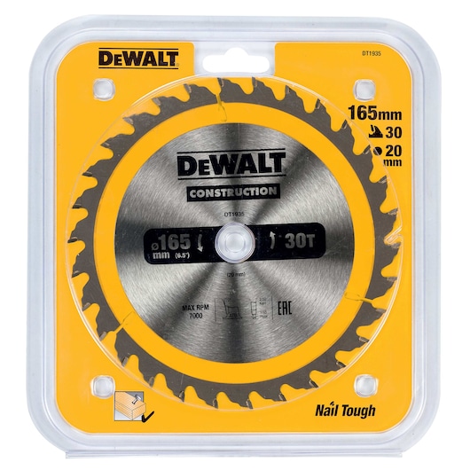 165mm x 20mm 30T Circular Saw Blade