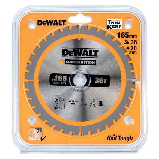 165mm x 20mm 36T Circular Saw Blade