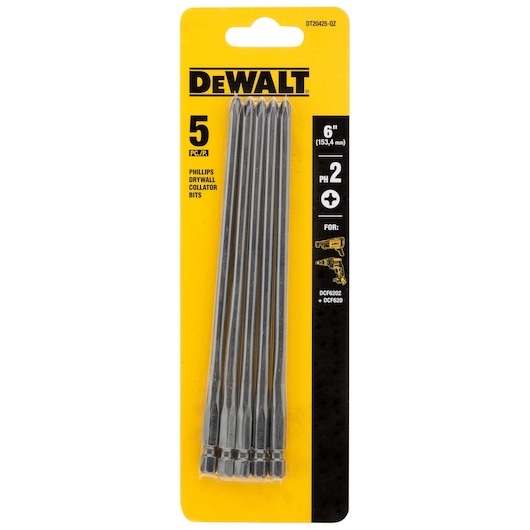 156mm PH2 Drywall Screwdriver Bit (5 pcs.)