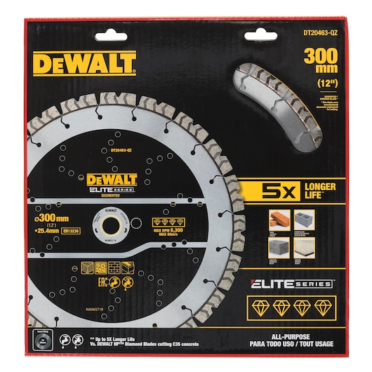 Elite Diamond Cutting Wheel 300 x 25.4mm in pack