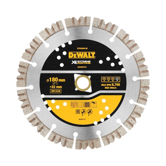 ELITE DIAMOND WHEEL 180mm Seg. Extreme RunTime ALL PURPOSE
