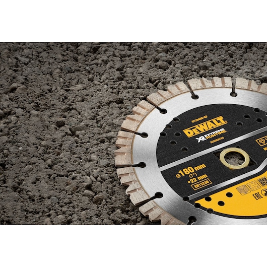 ELITE DIAMOND WHEEL 180mm Seg. Extreme RunTime ALL PURPOSE on concrete floor