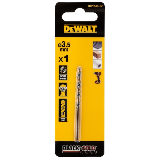 BLACK & GOLD 3.5mm HSS Drill Bit