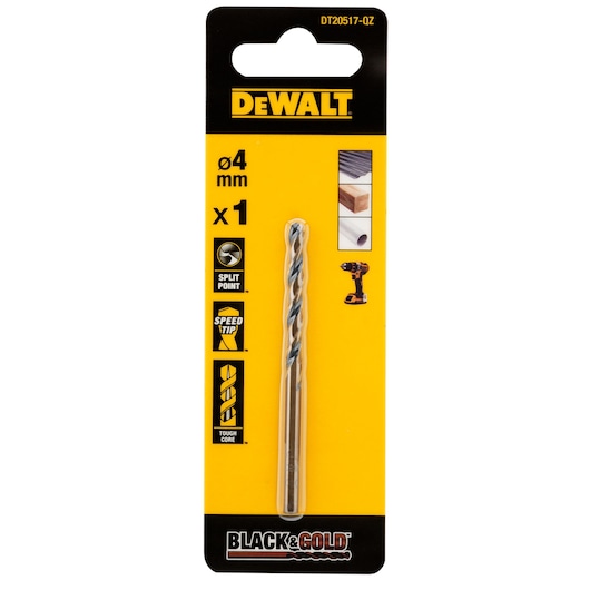 BLACK & GOLD 4mm HSS Drill Bit