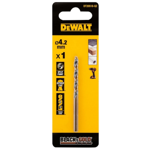 BLACK & GOLD 4.2mm HSS Drill Bit