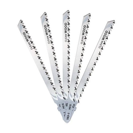 87mm T-Shank HCS Jigsaw Blade Wood (T301CD) (5 Pk)