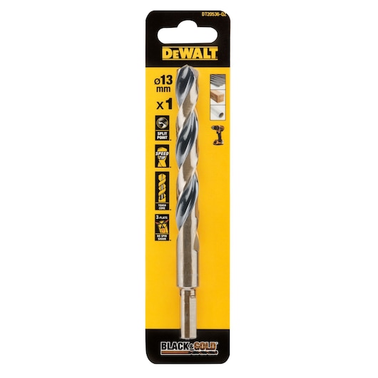 BLACK & GOLD 13mm HSS Drill Bit