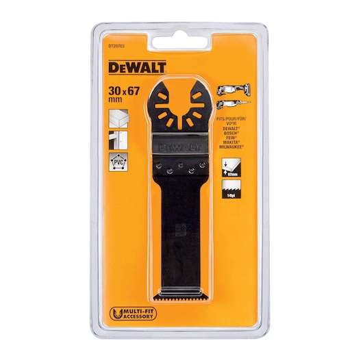 30mm x 67mm HCS Hard Wood Oscillation Blade