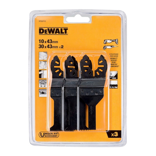 Oscillating Cutting Saw Blade Wood and Nails Set (3 pcs.)