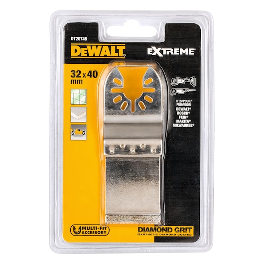 Multi-Tool Diamond Flush Cut Tile and Grout Blade