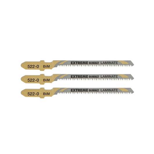 EXTREME® 59mm T-Shank Bi Metal Jigsaw Blade Laminate (3 Pk)