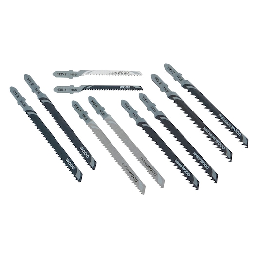 HCS Wood Jigsaw Blade Set (10 pcs.)