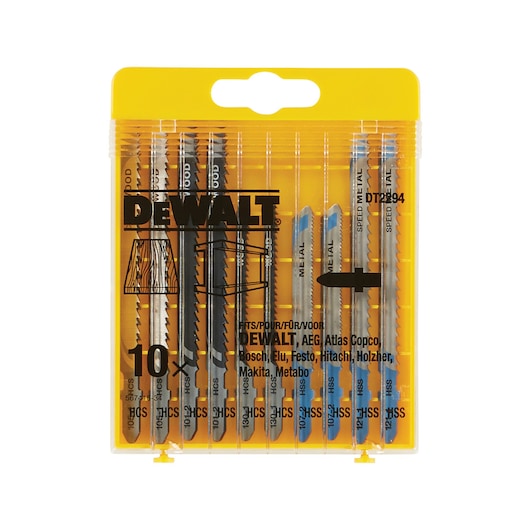 HCS Jigsaw Blade Wood & Metal Set (10 pcs.)