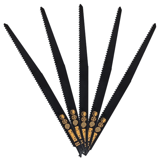 305mm 6TPI Wood Bi-Metal Reciprocating Blade (5 Pk)