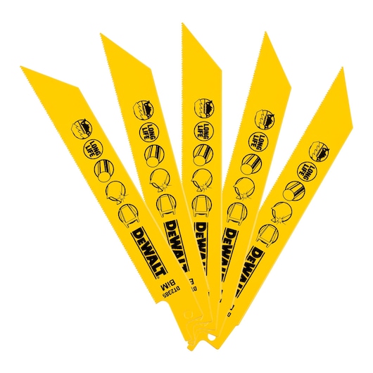 152mm 24TPI Metal Bi-Metal Reciprocating Blade (5 Pk)