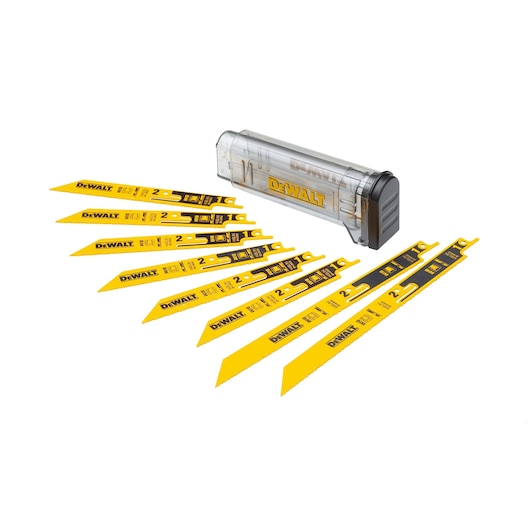BREAK AWAY Bi-Metal Reciprocating Blade Set (Metal) With Storage Case (8 pc.)