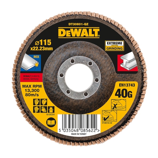 EXTREME® 115mm 40P T27 Zirconium Oxide Flap Disc