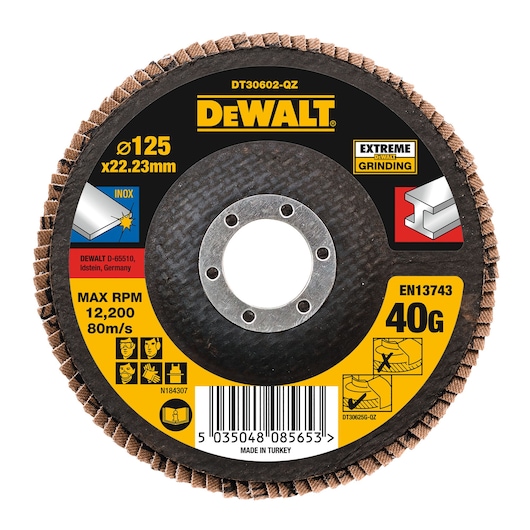 EXTREME® 125mm 40P T27 Zirconium Oxide Flap Disc