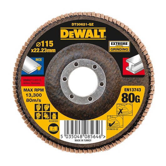 EXTREME® 115mm 80P T27 Zirconium Oxide Flap Disc