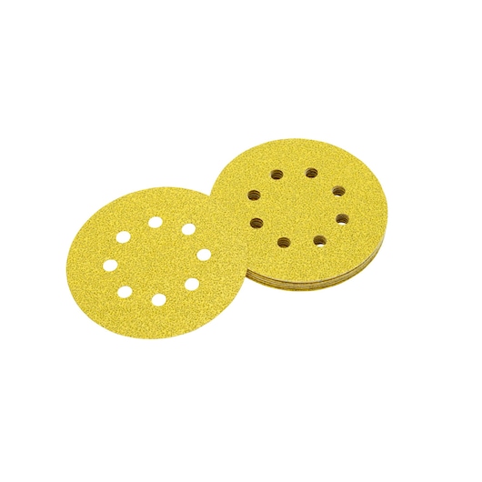 125mm 180P Multi-Purpose Sandpaper 8-Hole ROS Disc (25 Pk)