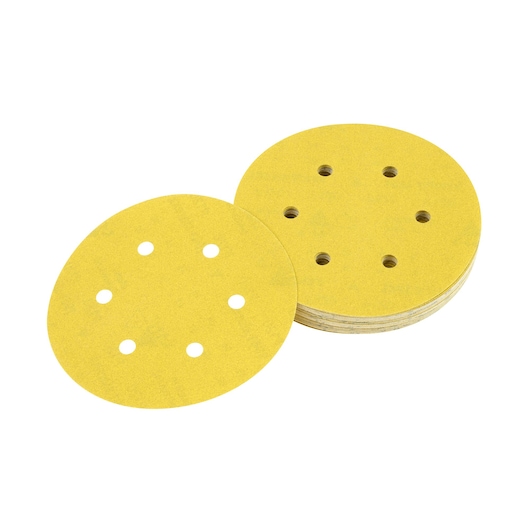 150mm 240P Multi-Purpose Sandpaper 6-Hole ROS Disc (10 Pk)