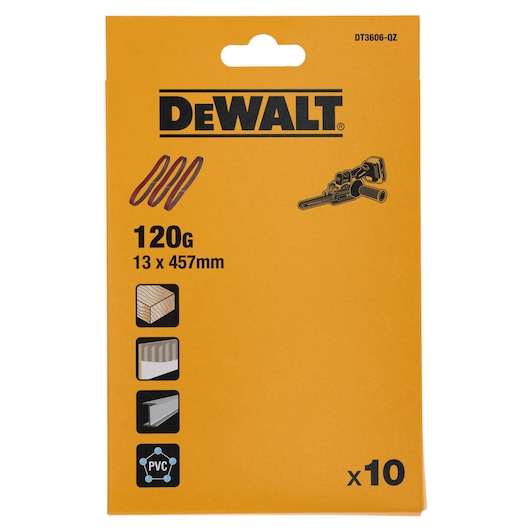 BAND FILE SAND BELT 13X457MM 120G x10