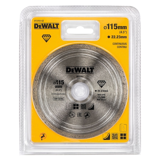 115mm x 22.23mm x 1.6mm High Performance Continuous Tile/Ceramics Diamond Wheel
