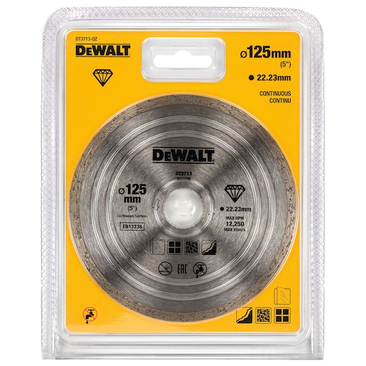 125mm x 22.23mm High Performance Diamond Cutting Disc