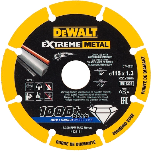 EXTREME® 115mm x 22.23mm x 1.3mm Diamond Disc