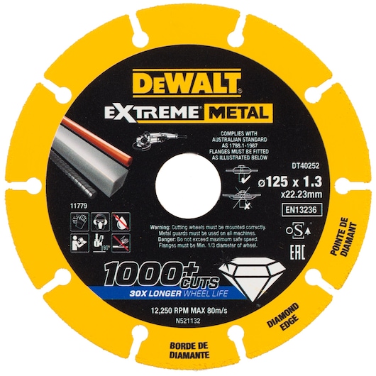 EXTREME® 125mm x 22.23mm x 1.3mm Diamond Disc