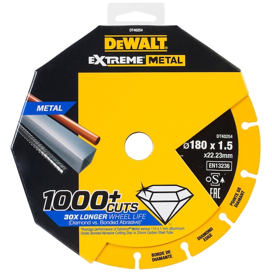 EXTREME® 180mm x 22.23mm x 1.5mm Diamond Disc