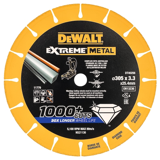 EXTREME® 300mm x 25.4mm x 3.3mm Diamond Disc