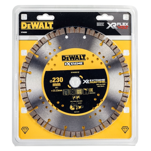 XR EXTREME® RUNTIME™ 230mm x 22.23mm Segmented All Purpose Diamond Wheel