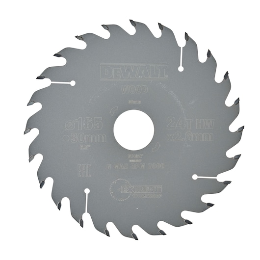 EXTREME® 165mm x 30mm 24T Workshop Circular Saw Blade