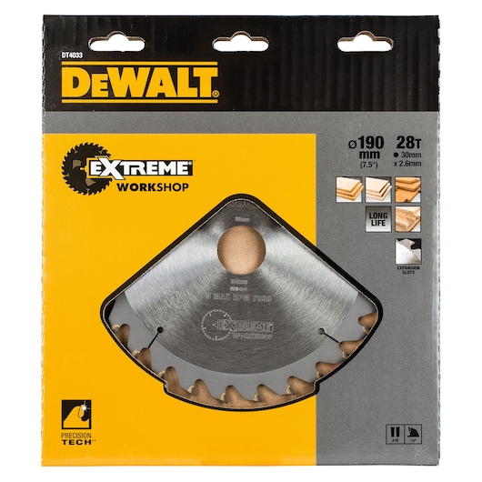 EXTREME® 190mm x 30mm 28T Workshop Circular Saw Blade