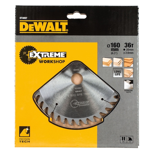 EXTREME® 160mm x 20mm 36T Workshop Circular Saw Blade