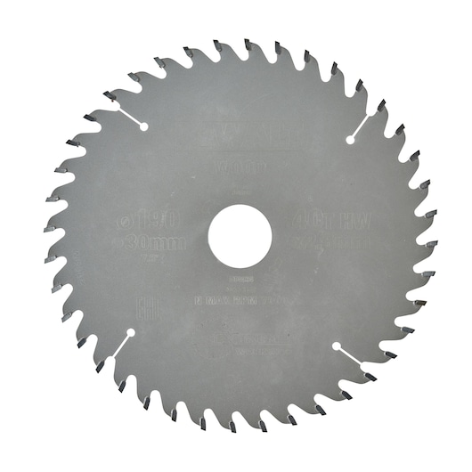 EXTREME® 190mm x 30mm 40T Workshop Circular Saw Blade