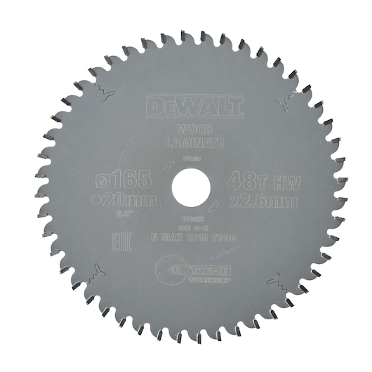 EXTREME® 165mm x 20mm 48T Workshop Circular Saw Blade