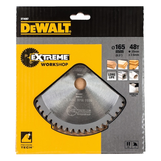 EXTREME® 165mm x 20mm 48T Workshop Circular Saw Blade