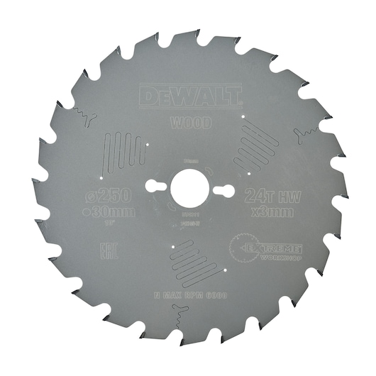 EXTREME® 250mm x 30mm 24T Workshop Circular Saw Blade
