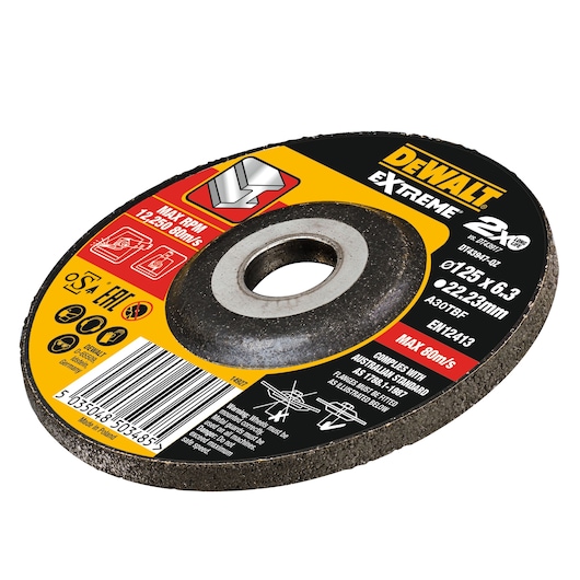 EXTREME® BONDED DISC GRINDING 125MM X 6.3MM X 22.23MM