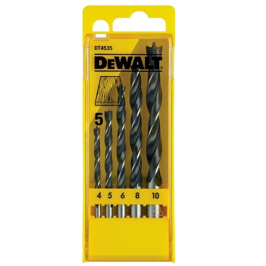 Brad Point Wood Drill Bit Set (5 pc.)