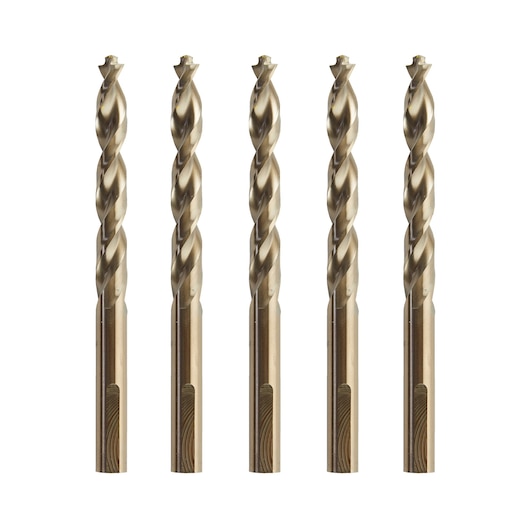 EXTREME® 10.5mm x 133mm HSS-E Cobalt Alloy Steel Metal Drill Bit (5 Pk)