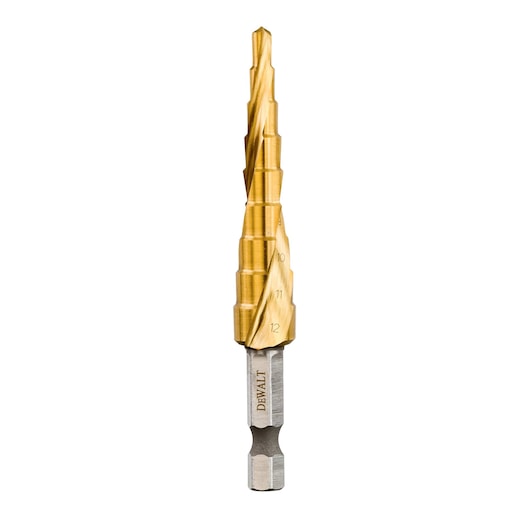 EXTREME® 6mm - 12mm Impact Hex Metal Titanium Step Drill Bit