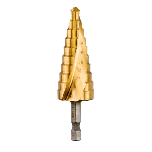 EXTREME® 14mm - 25mm Impact Hex Metal Titanium Step Drill Bit