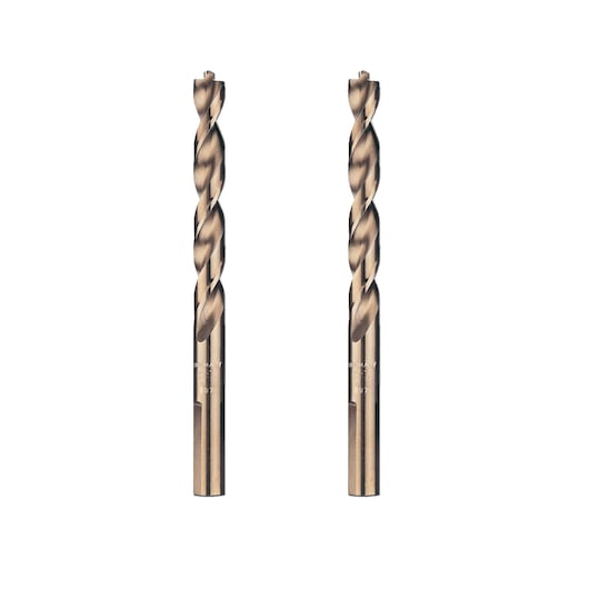 EXTREME® 3.3mm HSS-G Gold Ferrous Metal Drill Bit (2 Pk)